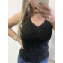 3209 Top Bibi Glitter Zwart